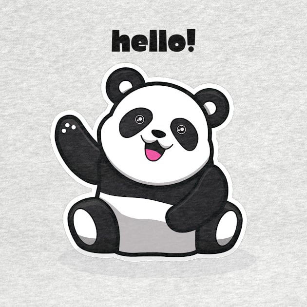 Cute panda t shirt for unisex by Unique Fashion artists